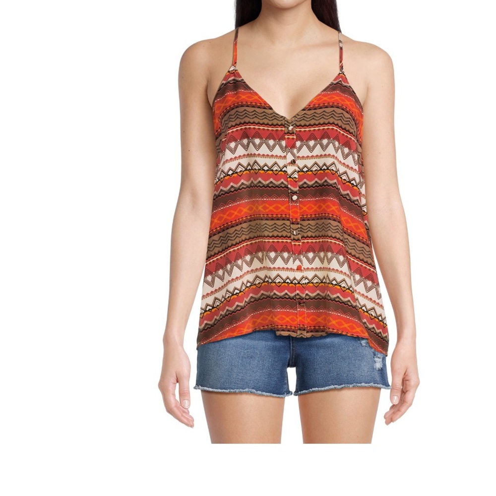 No Boundaries Juniors Print Tank Top XS